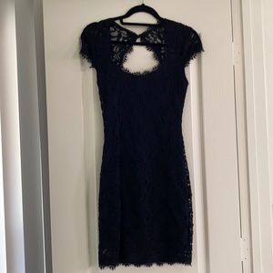 Black lace dress